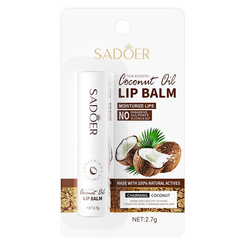 Coconut Lip Balm - OEM SADOER Custom Logo Anti-cracking Moisturizing Lip Care