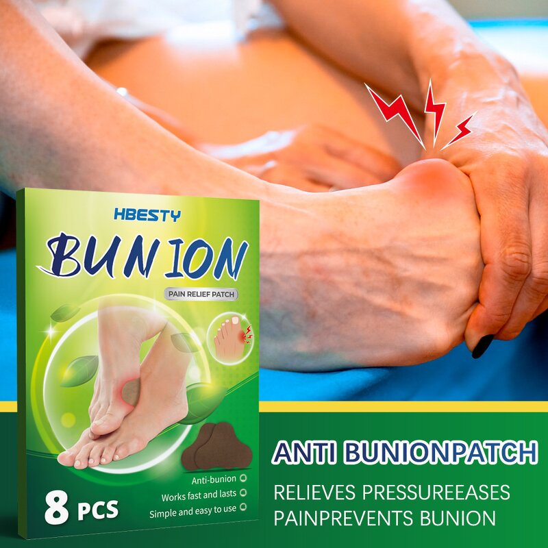 Bunion Relief Patch - OEM 8Pcs Herbal Thumb Valgus Swollen Feet Pain Relief