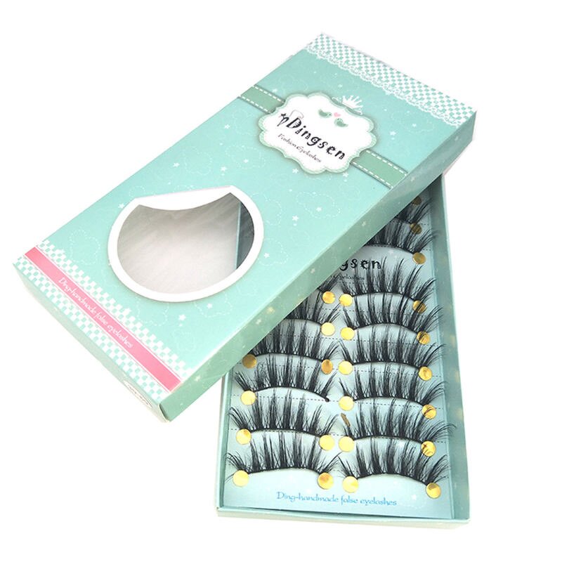 3D Mink Lashes - OEM DINGSEN 10 Pairs Natural Long False Eyelashes