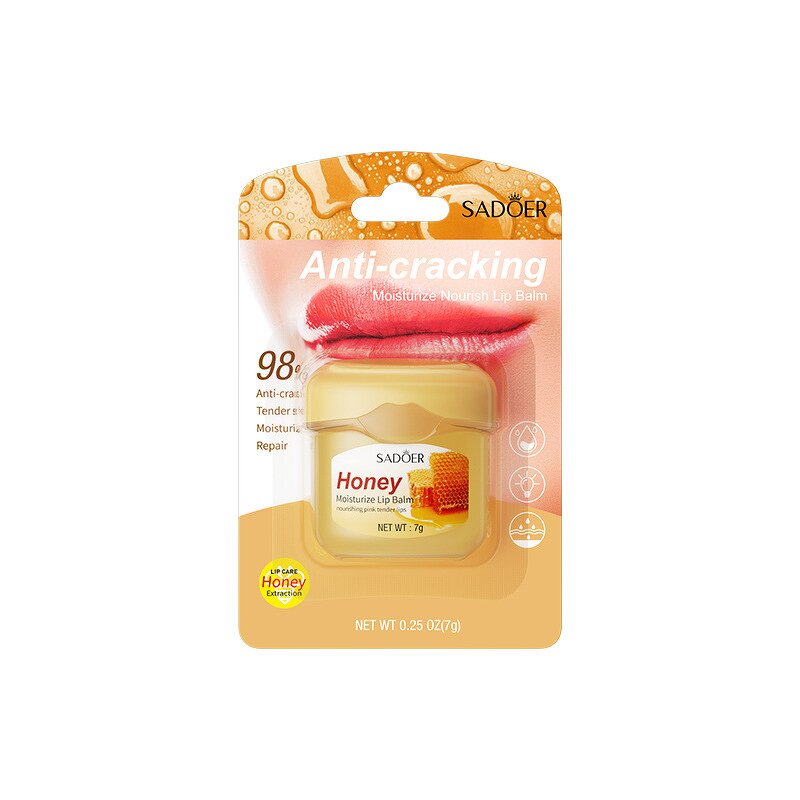 Fruit Lip Balm - OEM SADOER 7g Honey Peach Avocado Anti-Crack Lip Line Care