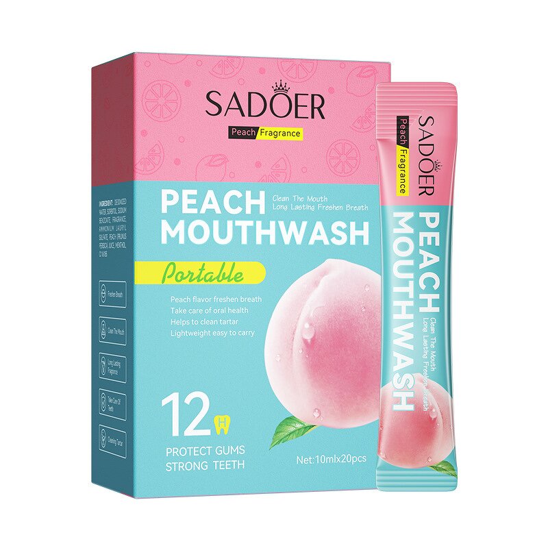 Mouthwash Manufacturer - OEM SADOER 20ML Mint Lemon Peach Travel Fresh Breath