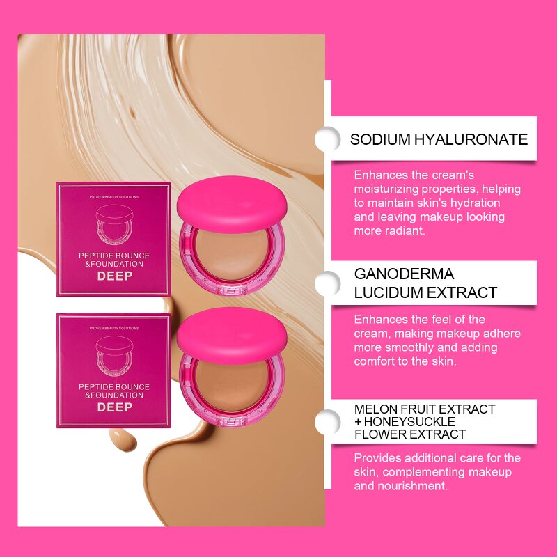 Foundation Cream - OEM 20g Peptide Bounce CPNP EU EC REP Certified