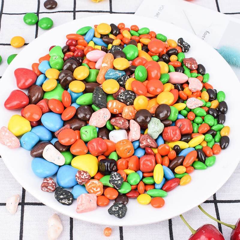 Chocolate Beans - Multicolor Sugar Coated Sweet Bulk Chocolate Decorations