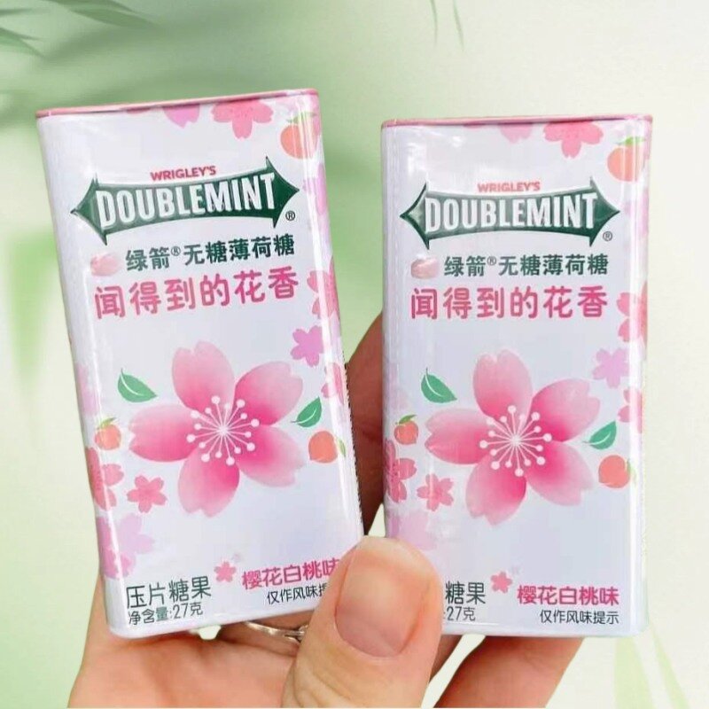 Hard Mint Candy - WRIGLEYSS White Peach White Tea Easy Carry Fresh Breath Tablet