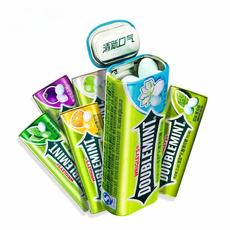 Press Mint Candy - WRIGLEYSS Sugar Free Various Flavors Fresh Breath Kiss Tablet
