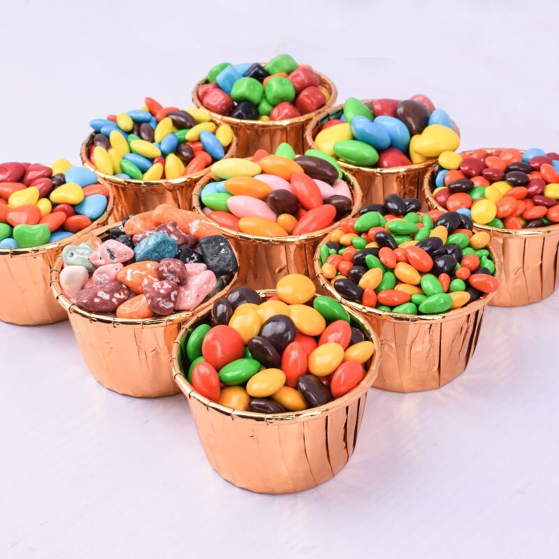 Chocolate Beans - Multicolor Sugar Coated Sweet Bulk Chocolate Decorations