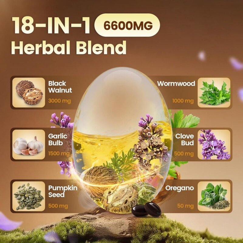 Wormwood Softgels - OEM 240pcs Black Walnut Cloves Adult Immunity Support