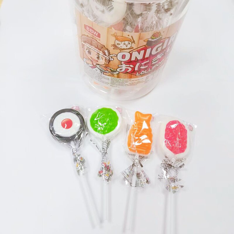 Glucose Hard Candy - Wholesale Japanese Sushi Shaped Fruit Flavoured Lollipop Decor
