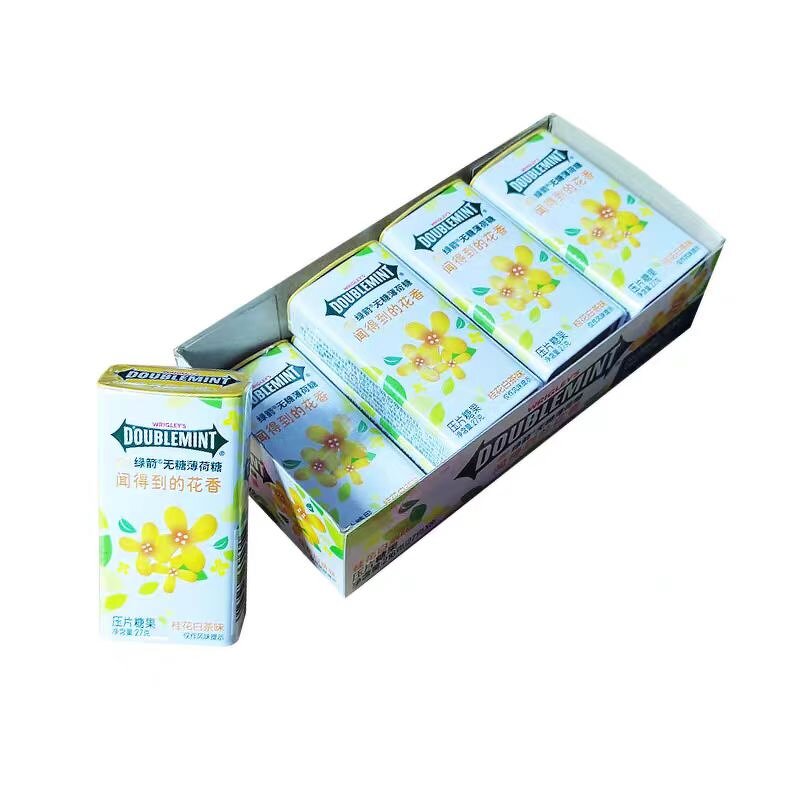 Hard Mint Candy - WRIGLEYSS White Peach White Tea Easy Carry Fresh Breath Tablet