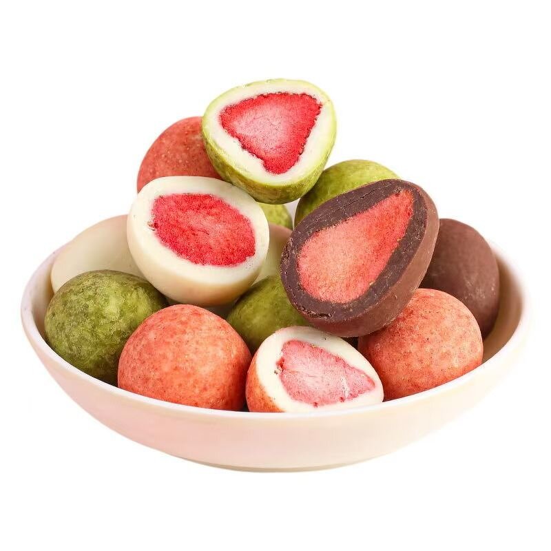 Chocolate Snacks - Wholesale Freeze Dried Strawberry Covered Various Fruit Flavors