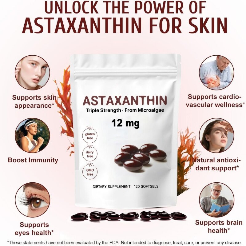 Astaxanthin Softgels - Private Label Eye Internal Circulation Health Support