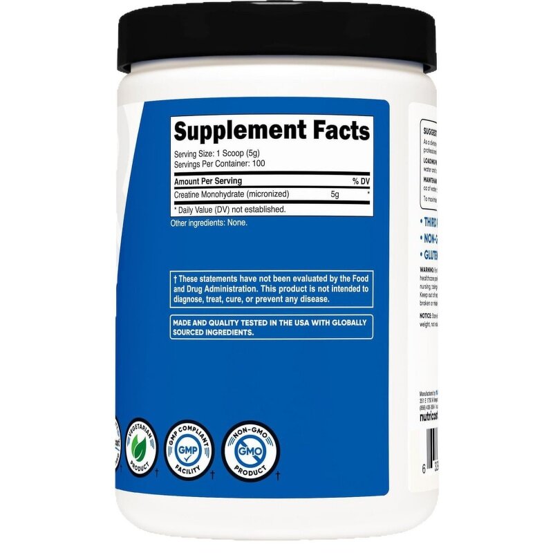 Creatine Powder - Micronized Muscle Builder Pre Workout Fitness Sports Nutrition