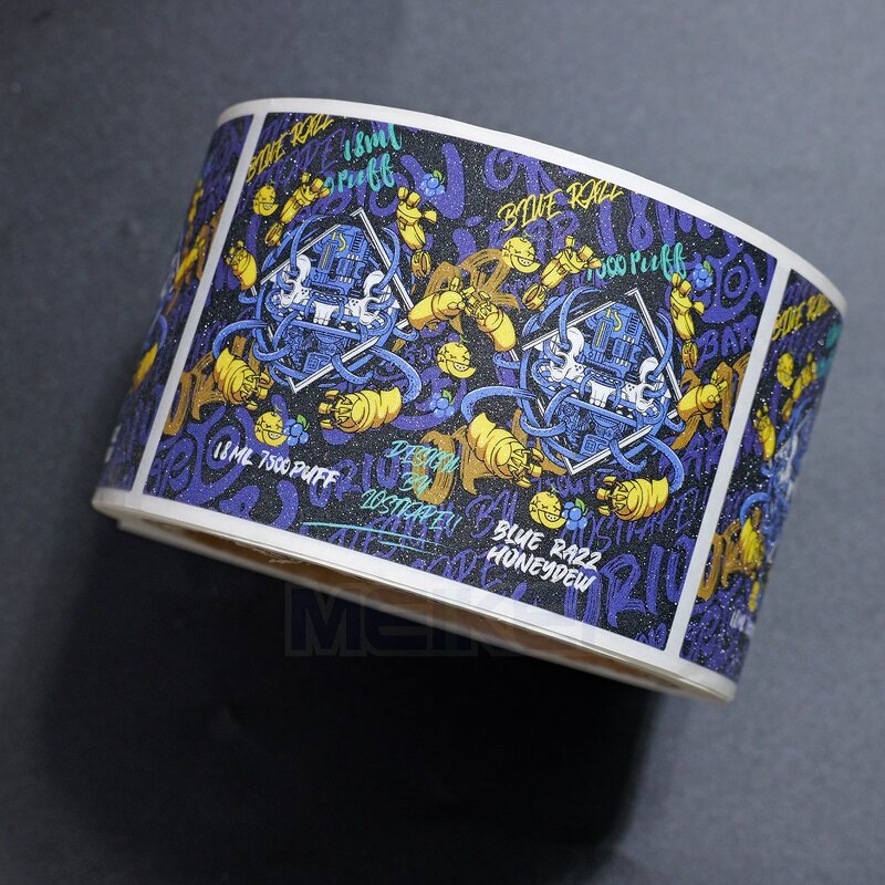 Velvet Texture Labels - New Arrival Offset Printing Waterproof Soft Touch Candle Jar