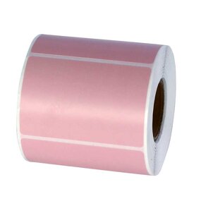 Colored Thermal Labels - 57X32mm Roll Direct ECO 2.25x1.25 Pink Adhesive Sticker