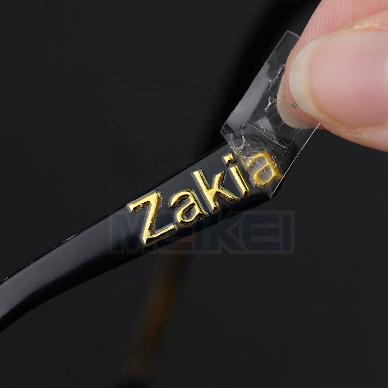 UV Transfer Sticker - Silver 3D Raised Gold Foil Alcohol Resistant Packaging Label