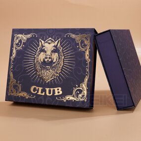 Cigar Paper Box - Custom Luxury Book Shape 3D Gold Foil Magnetic Waterproof Printing