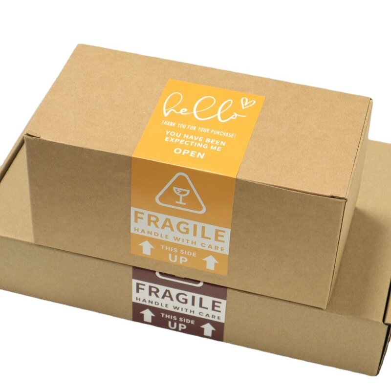 Box Sealing Sticker - Waterproof Custom Shipping Security Seal Thank You Gift