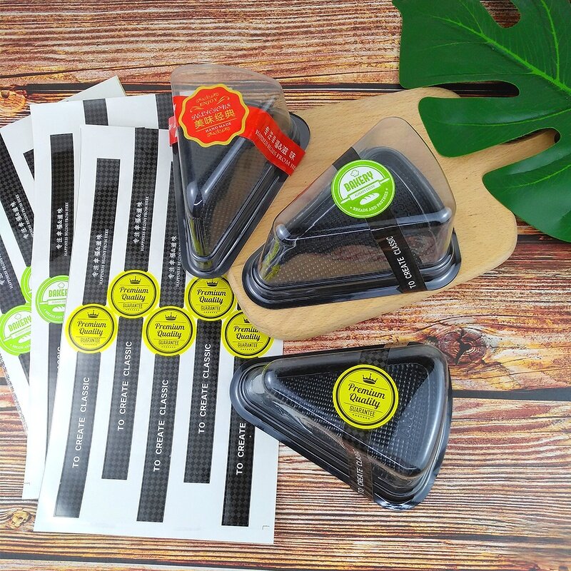 Dissolvable Food Labels - Custom Printing Easy Tear Cake Box Seal Sticker Packaging