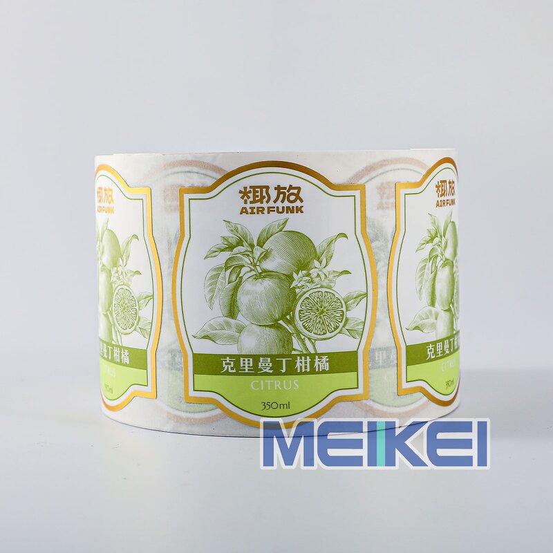 Reed Diffuser Label - Custom Print Alcohol Proof Gold Foil Matt Vinyl Waterproof