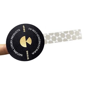 Tamper Proof Seal - Custom Gold Foil Stamp Security Honey Jars Bottle Sticker