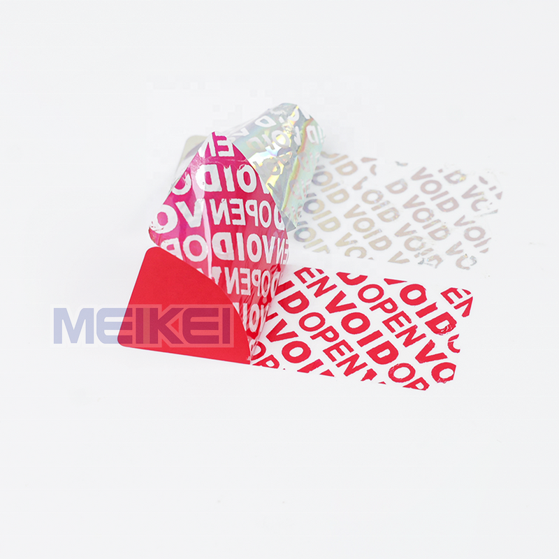 Tamper-evident Labels - Waterproof Half-transfer Gold Foil Pharmaceuticals Warranty