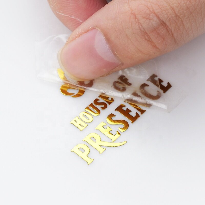 Metal Logo Transfer - UV Sticker Custom Logo Waterproof Box Packaging Adhesive