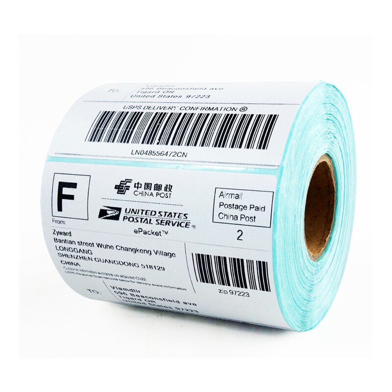 4x4 Thermal Label - Inch Shipping Color Paper Roll Thermal Printer Adhesive Sticker