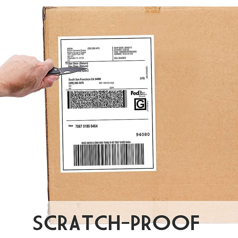 Dymo Thermal Labels - Eco-friendly Adhesive Fanfold 4" X 6" Direct Shipping Sticker