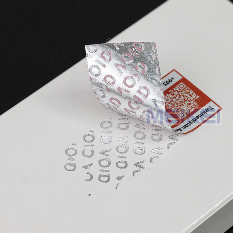 Tamper-evident Labels - Waterproof Half-transfer Gold Foil Pharmaceuticals Warranty