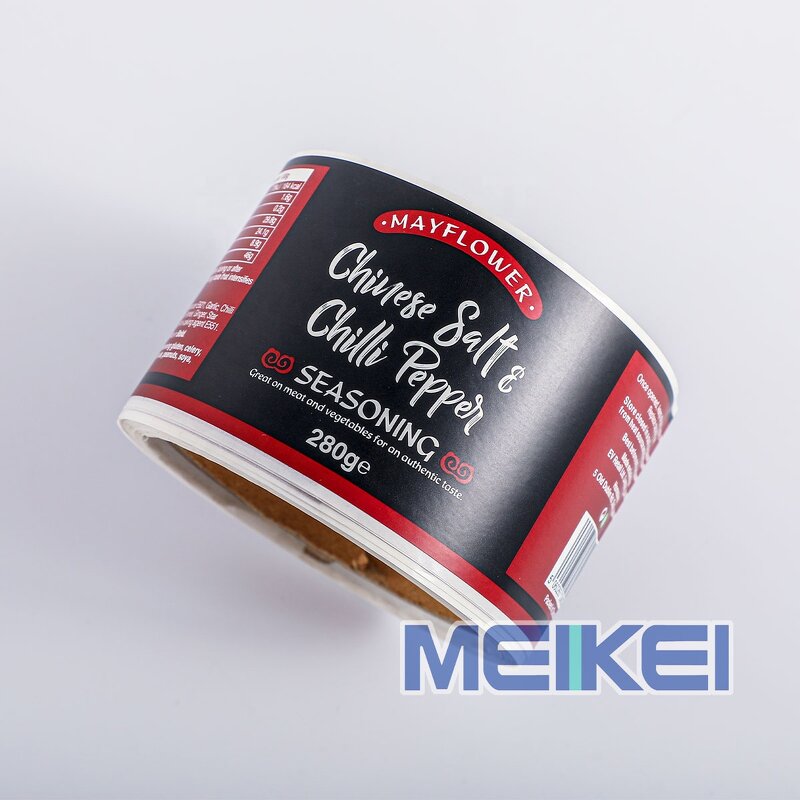 Spice Bottle Labels - Custom Printing Waterproof Matt Vinyl Pepper Seasoning Sticker