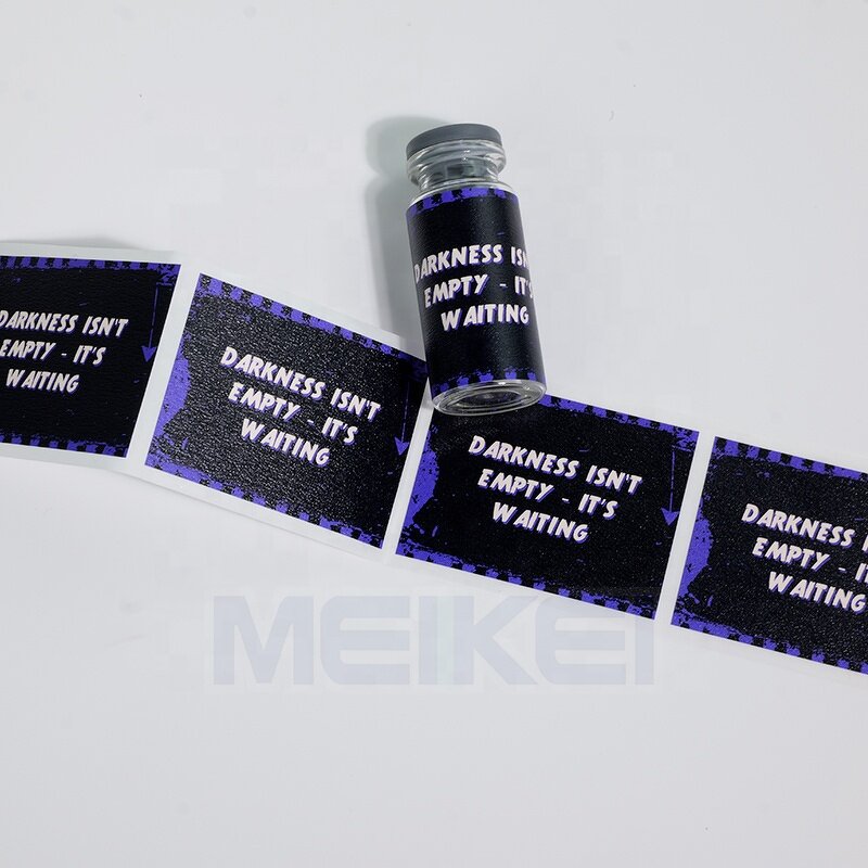 Vial Packaging Labels - Luxury Texture Paper 10ml Custom Logo CMYK 3ML Glass Sticker