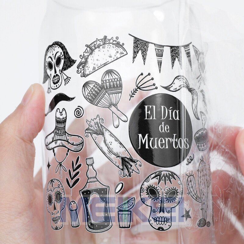 UV Transfer Sticker - 3D Waterproof Custom Logo Glass Bottle Adhesive Label