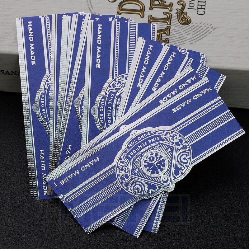 Cigar Bands Printing - Hot Sale 3D Embossed 128G 160G Non-Glue Gold Foil Paper