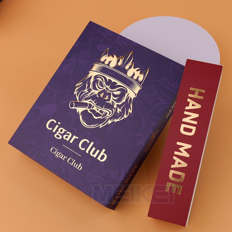 Cigar Box Factory - Luxury Cardboard Custom Logo 3D Gold Foil Magnetic Paper Box