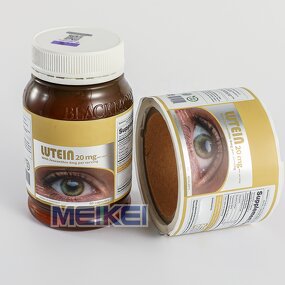 Matt Silver Label - Custom Printing Waterproof Chrome Bopp Sticker Roll for Bottle