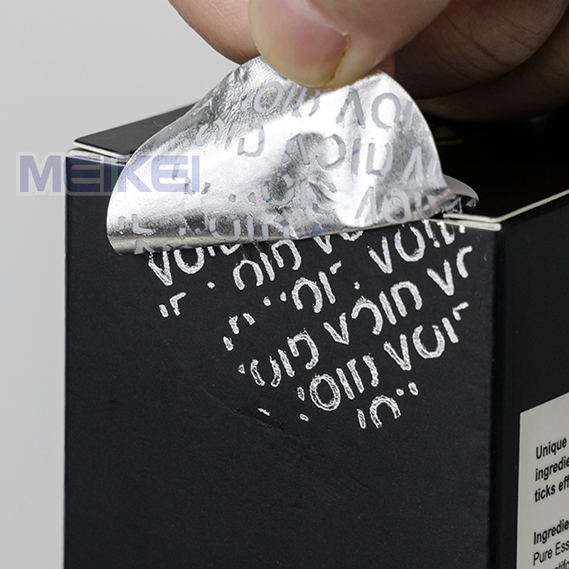 Gold Tamper Labels - Custom Logo Waterproof Cosmetics Perfumes Warranty Void Seal