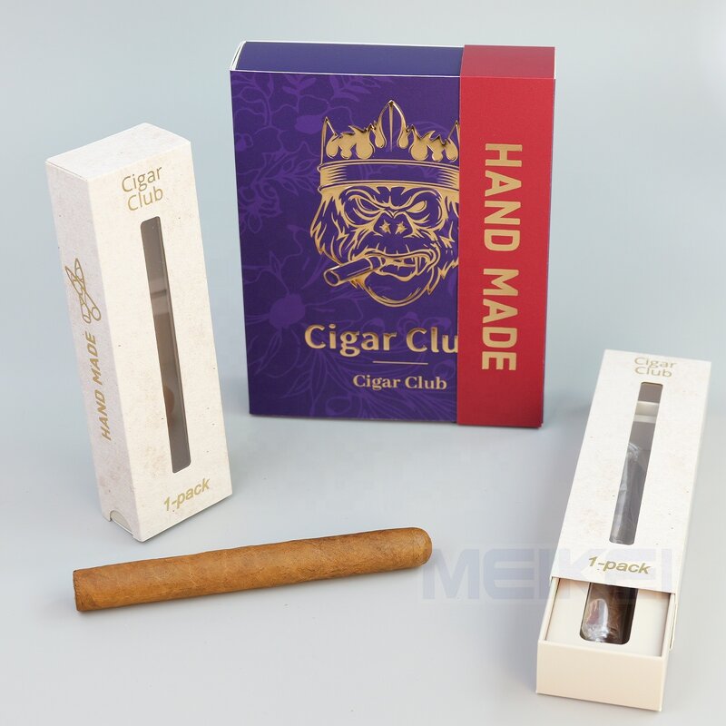 Cigar Magnetic Box - Luxury Cardboard Custom Logo 3D Gold Foil Wholesale Packaging