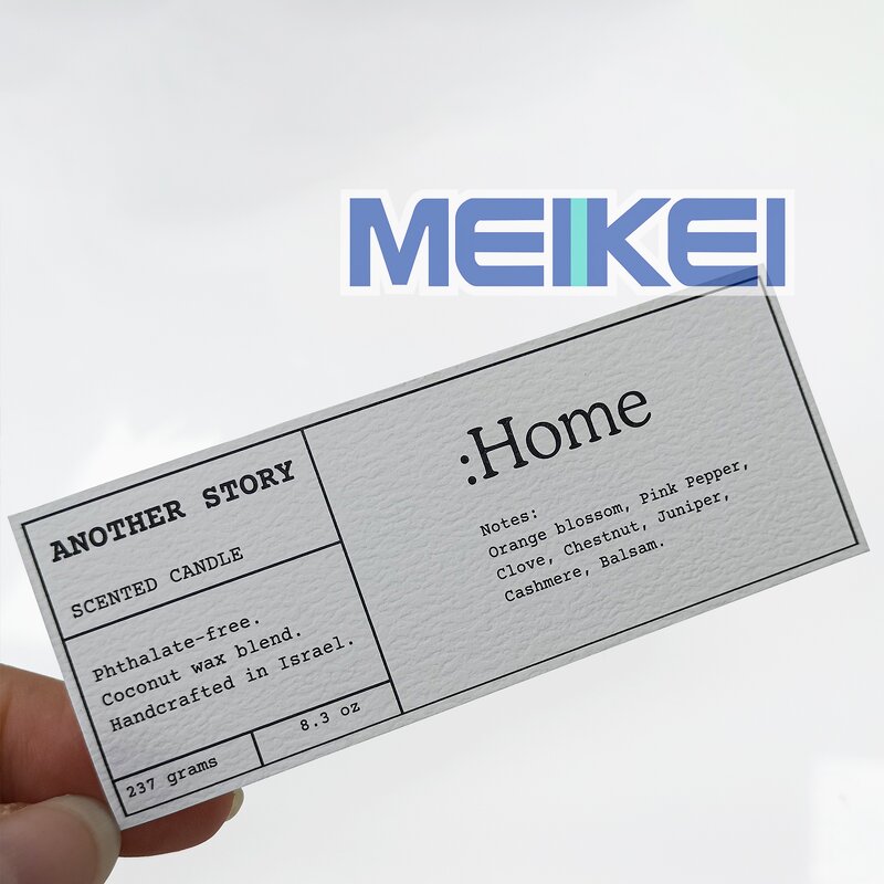 Perfume Bottle Sticker - Luxury Printer Custom Logo Textured Paper Perfume Label