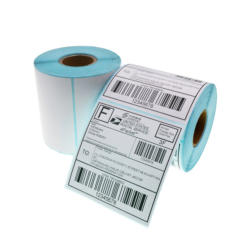 4*6 Thermal Label - 100X150Mm White Blank Shipping Sticker Roll Printer Paper