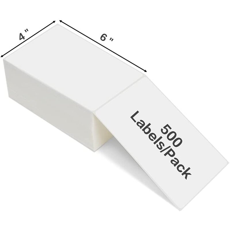 Fanfold Thermal Labels - 4" X 6" Direct A6 Waybill Sticker for Shipping Logistics