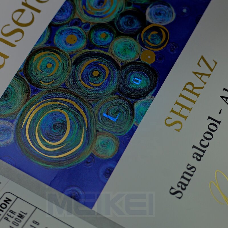 Liquor Bottle Labels - Luxury Texture Paper Multi Layer Gold Stamping Embossed Custom Logo