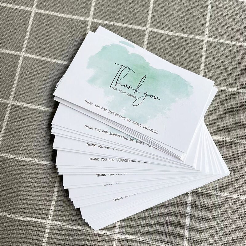 Thank You Card - Colorful Paper Designs Custom Logo Small Businesses Gift Card