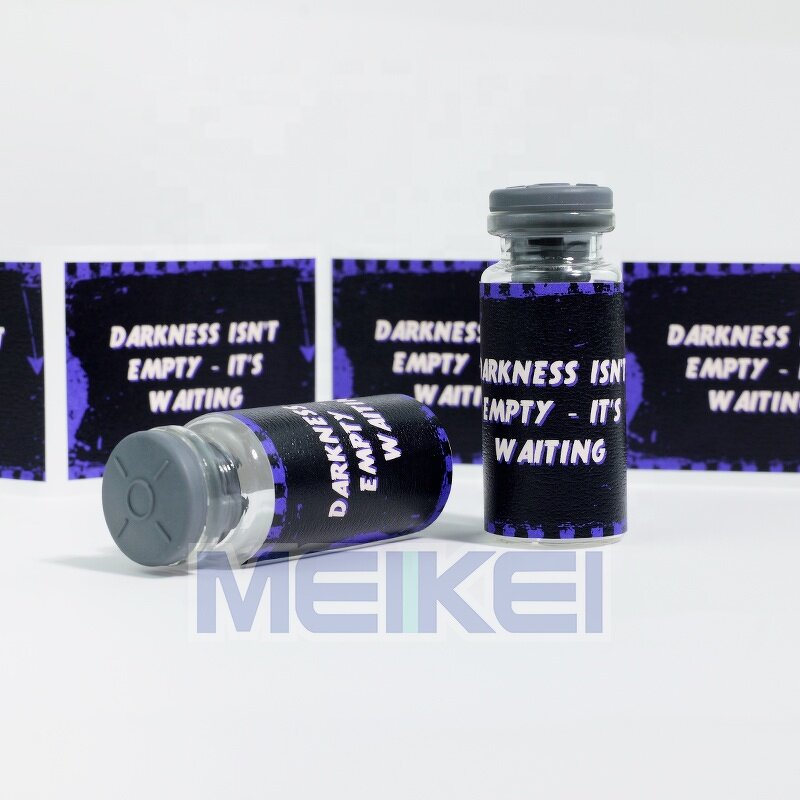 Peptide Bottle Labels - Custom Logo Luxury Paper Offset Printing Vial Packaging Sticker