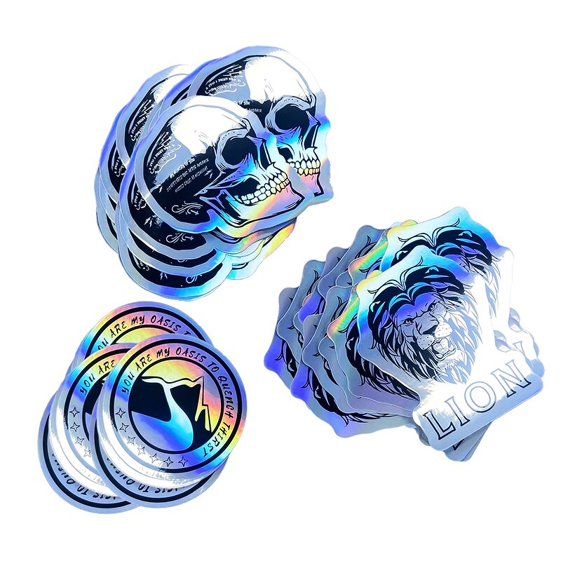 Holographic Die Cut - Waterproof Custom Designs Printing Vinyl Sticker Cutting