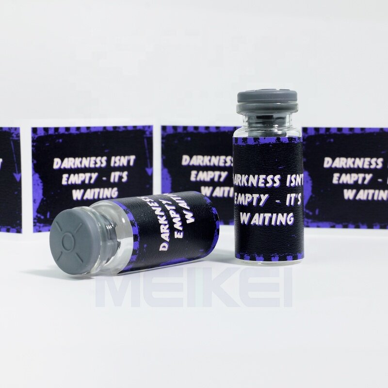 Vial Packaging Labels - Luxury Texture Paper 10ml Custom Logo CMYK 3ML Glass Sticker