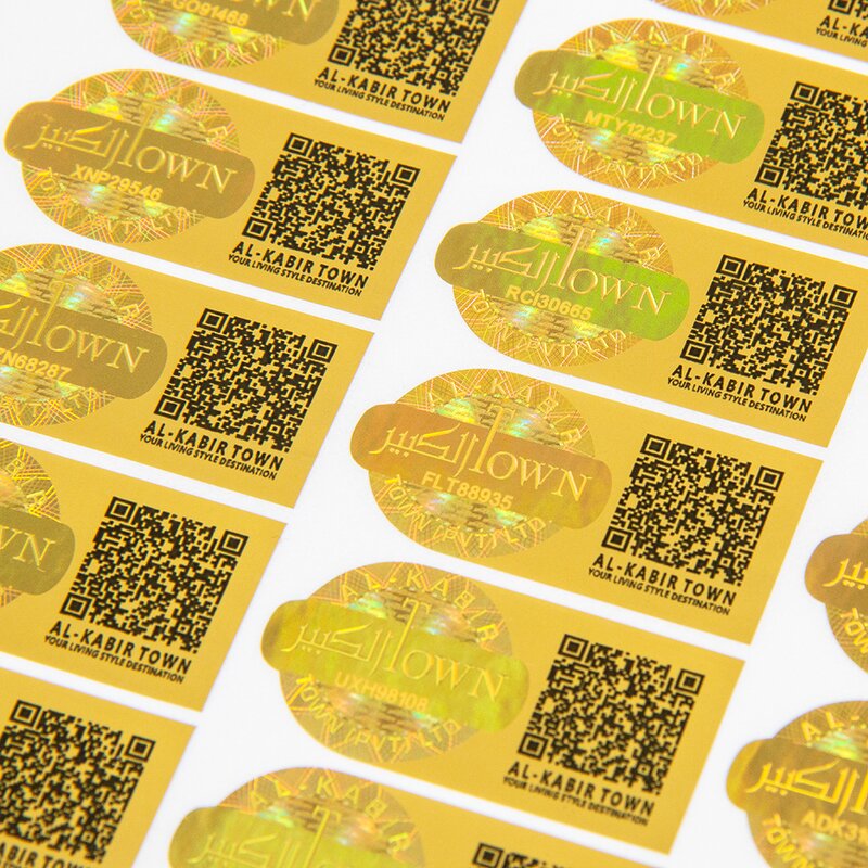 Anti-Fake QR Sticker - Custom Hologram Void if Tampered Security Seal Warranty