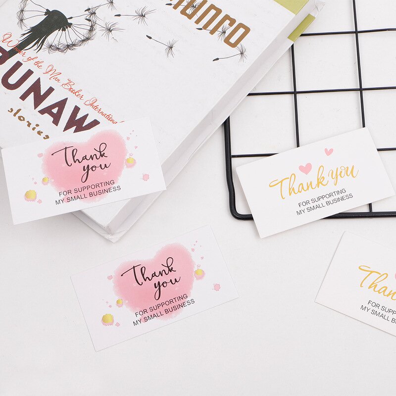 Thank You Card - Colorful Paper Designs Custom Logo Small Businesses Gift Card