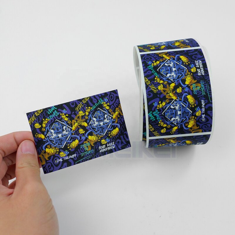 Velvet Candle Labels - High Temp Resistant Waterproof Matte Soft Touch Lamination Jar