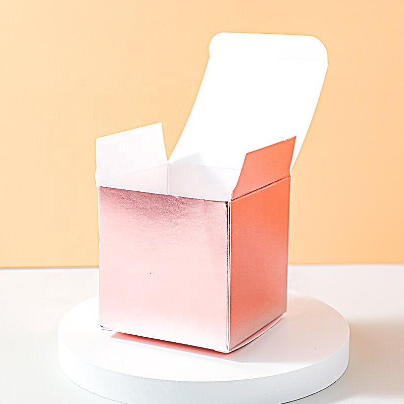 Cream Cosmetic Box - Silver Stamping Spot UV 3D Embossed Custom Logo Cardboard