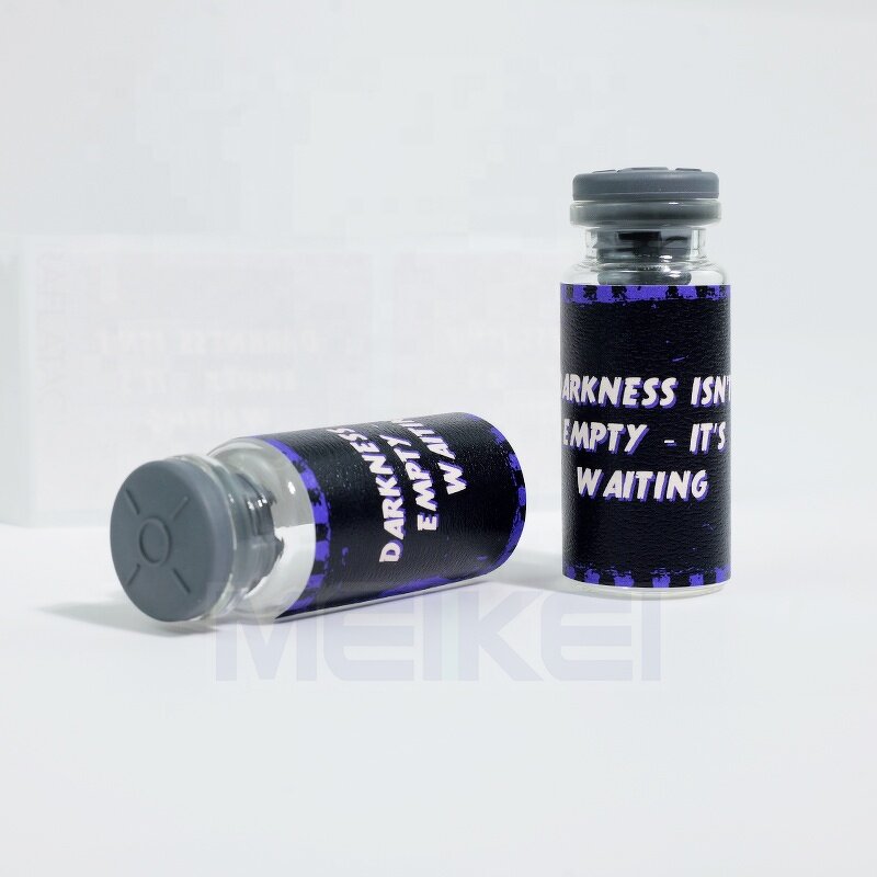 Vial Packaging Labels - Luxury Texture Paper 10ml Custom Logo CMYK 3ML Glass Sticker